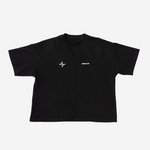 T-Shirt Black Drop Front